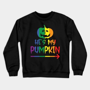 Halloween Partnershirt He`s my Pumpkin Crewneck Sweatshirt